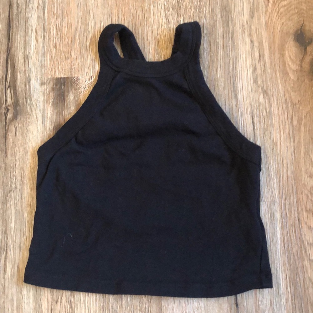 Urban outfitters black crop top